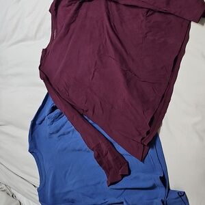 Sonoma Blue and Maroon Long Sleeve Shirts